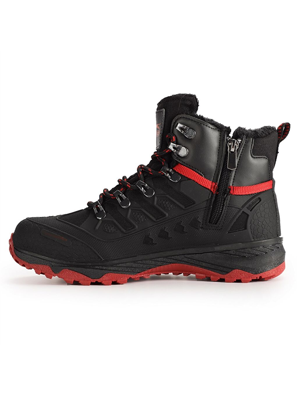 Bordo Bağcıklı Kadın Trekking Bot-3