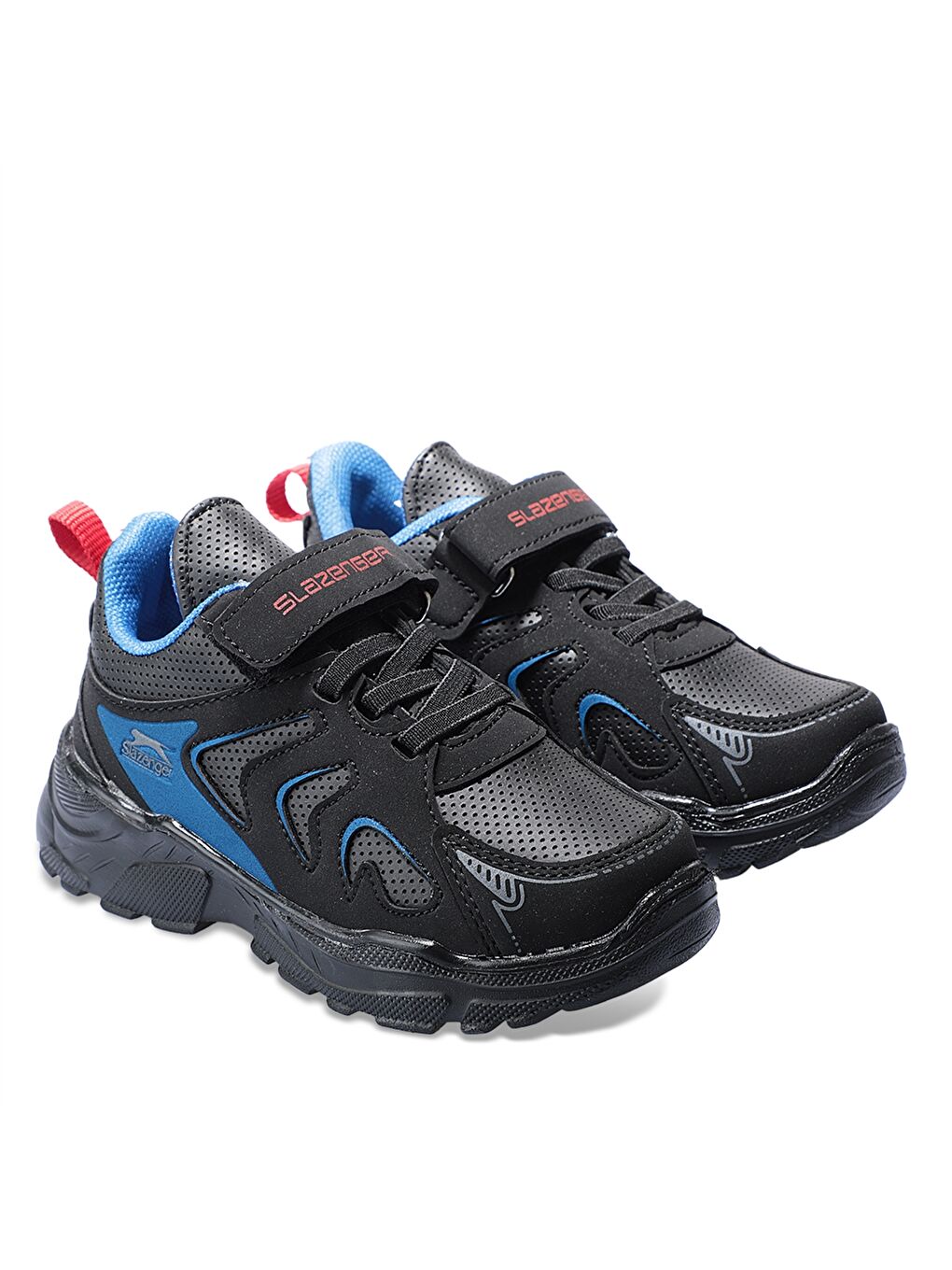 Siyah Bağcık ve Cırt Cırtlı Kız Çocuk Aktif Spor Ayakkabı-1