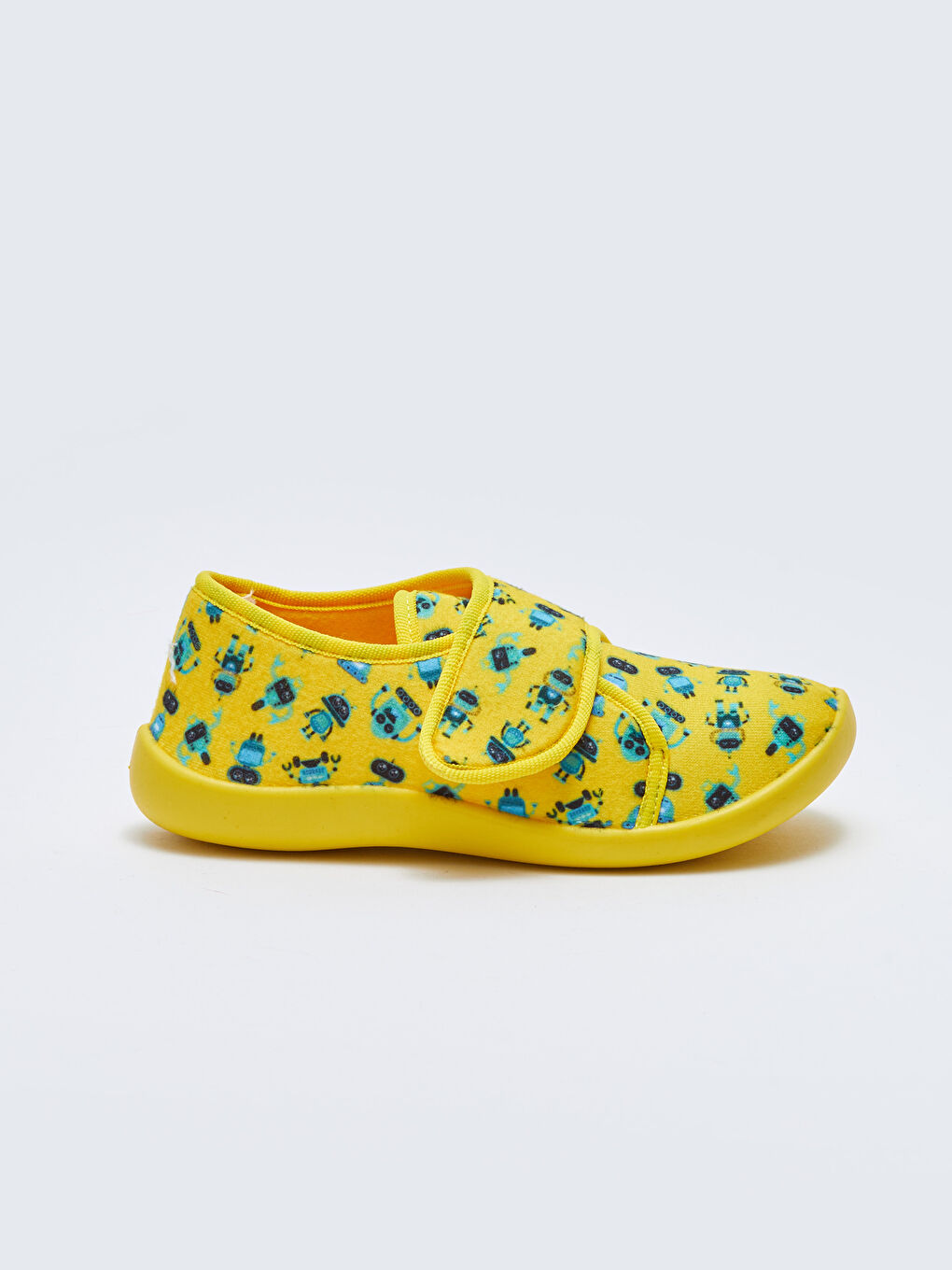 Sarı Baskılı Cırt Cırtlı Erkek Çocuk Panduf-1