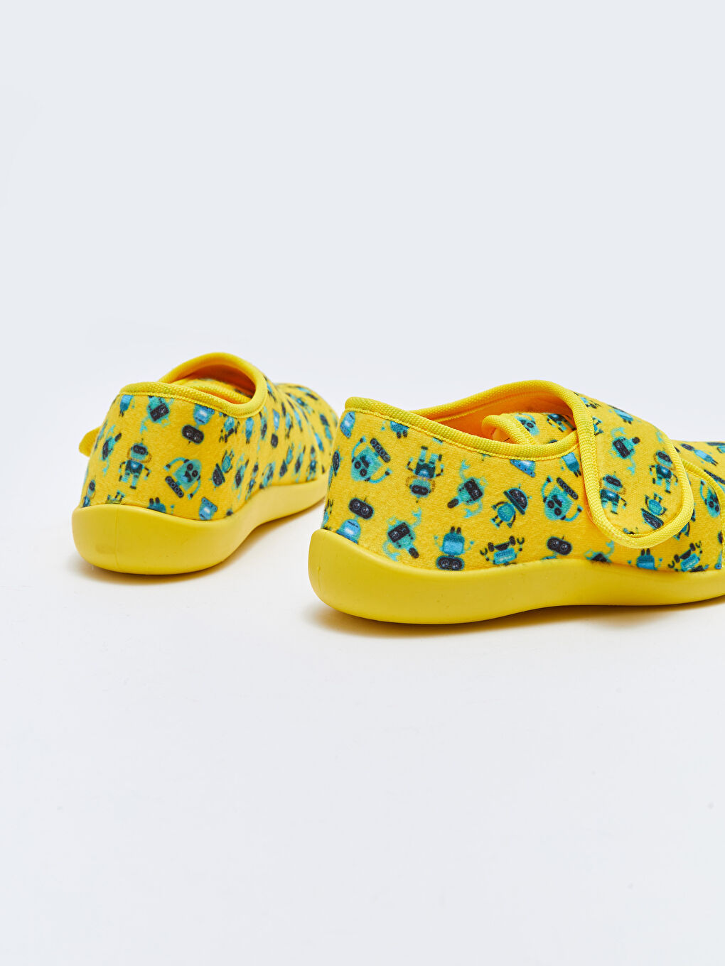 Sarı Baskılı Cırt Cırtlı Erkek Çocuk Panduf-4