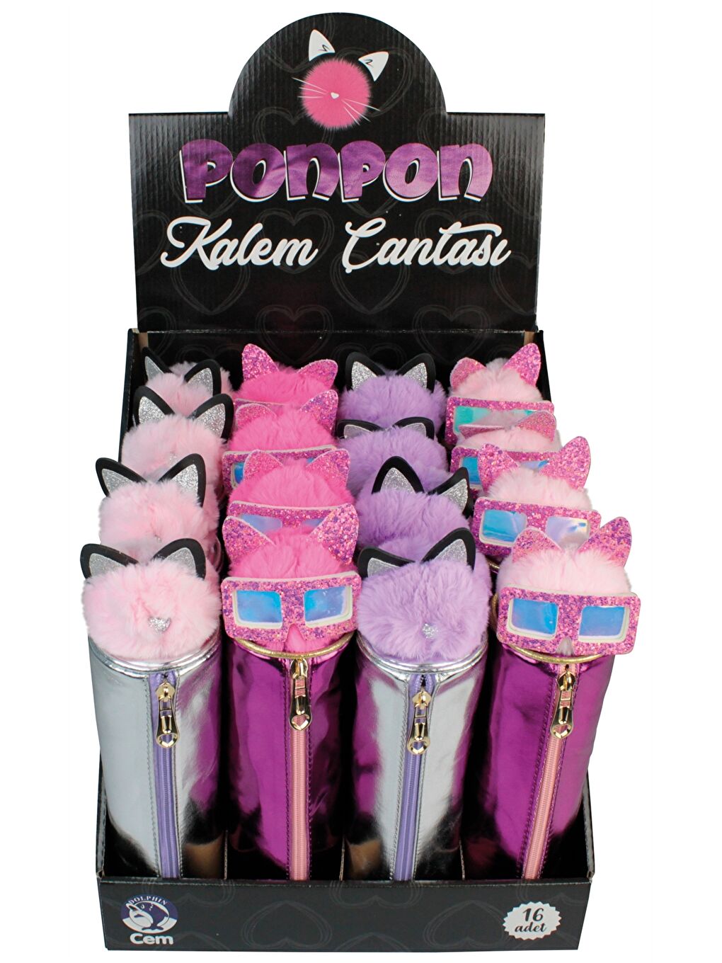 Hologram Baskılı Kız Çocuk Kalem Kutusu