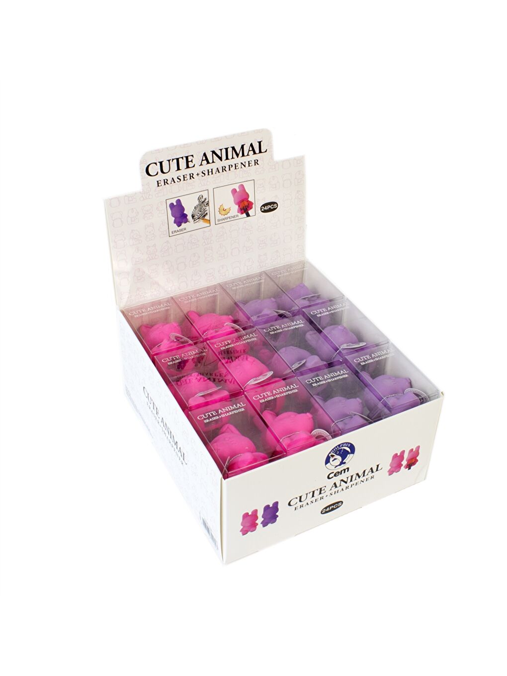 3 Boyutlu Hayvan Figürlü Silgi ve Kalemtraş-1