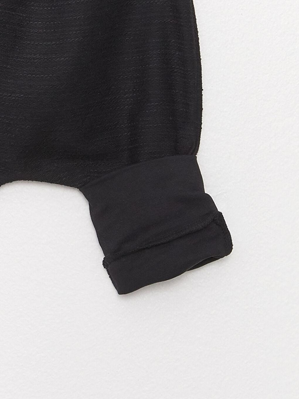 Siyah Kapüşonlu Uzun Kollu Unisex Bebek 2'li Takım-5