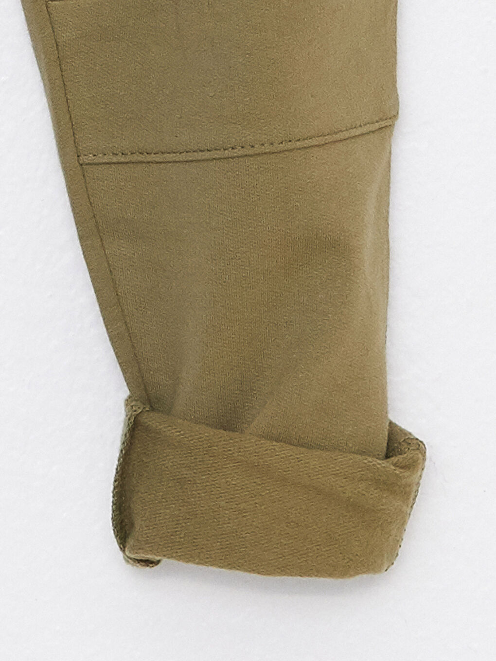 Haki Bisiklet Yaka Unisex Çocuk 2'li Takım-4