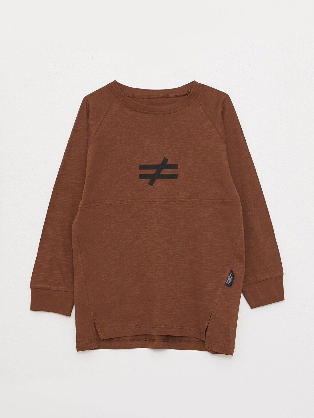 Kahverengi Bisiklet Yaka Unisex Çocuk 2'li Takım-2