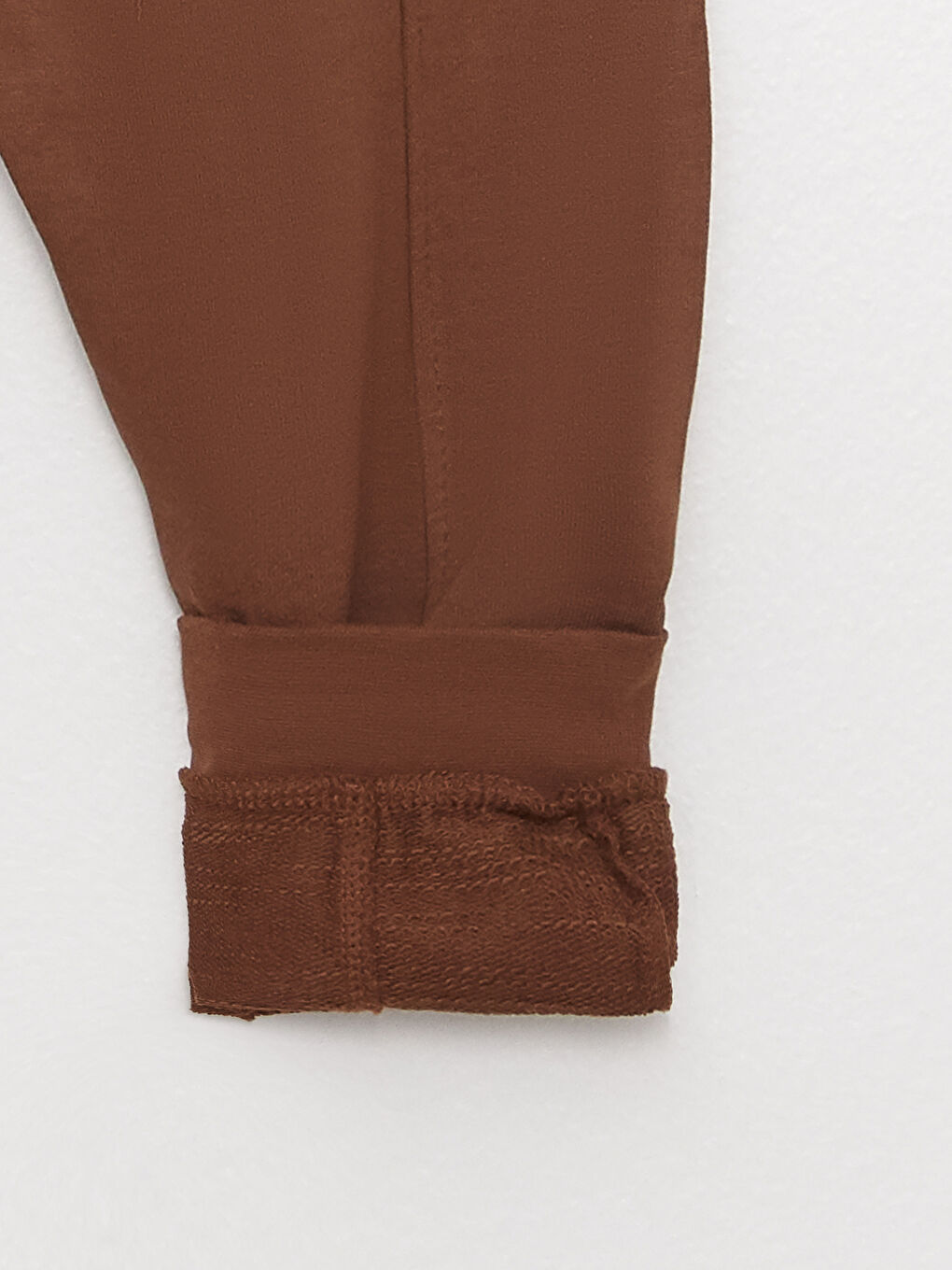 Kahverengi Bisiklet Yaka Unisex Çocuk 2'li Takım-4