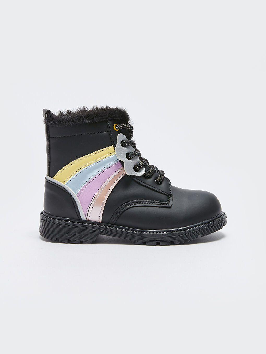 ხელოვნური ტყავის ელვაშესაკრავიანი ჩექმები გოგონებისთვის-1