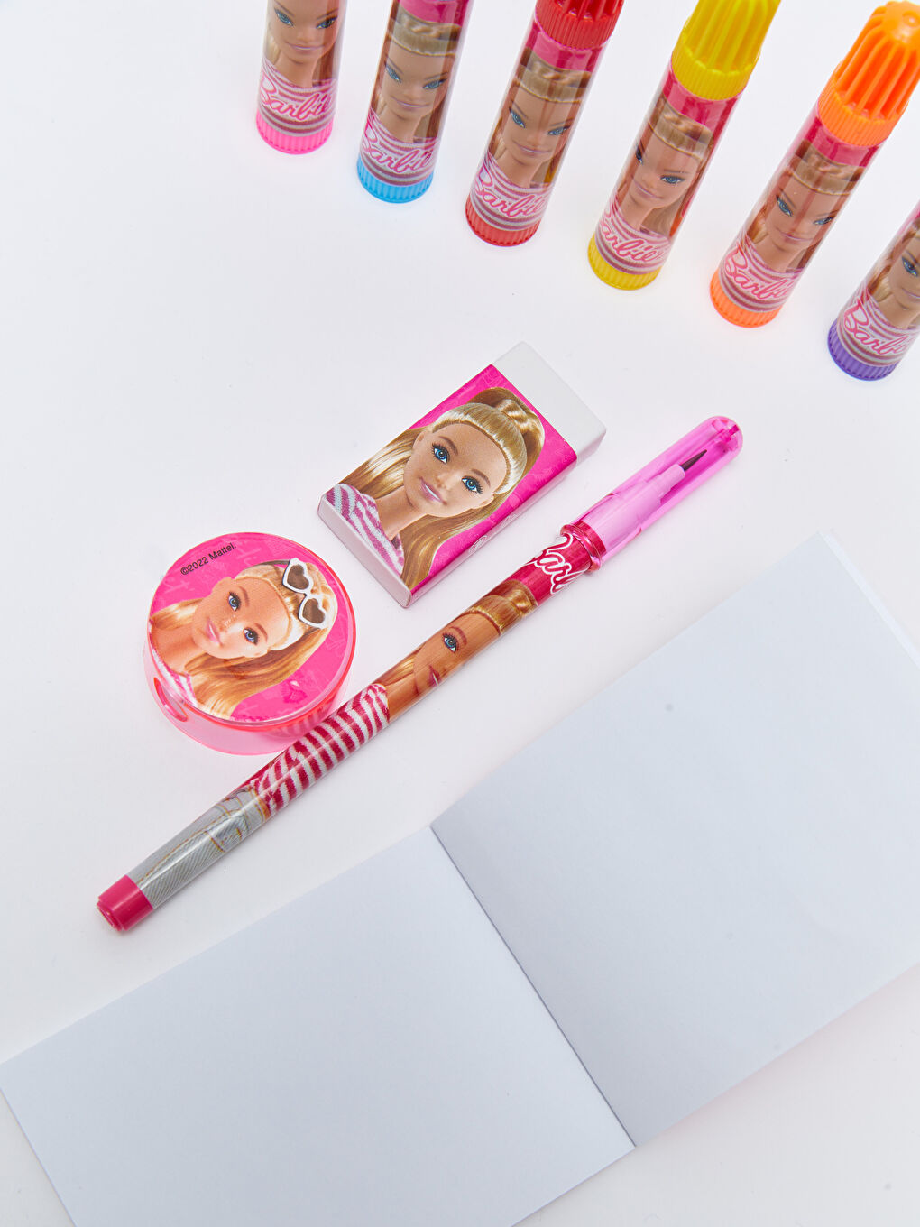 Ensemble de papeterie pour enfants sous licence Barbie-2