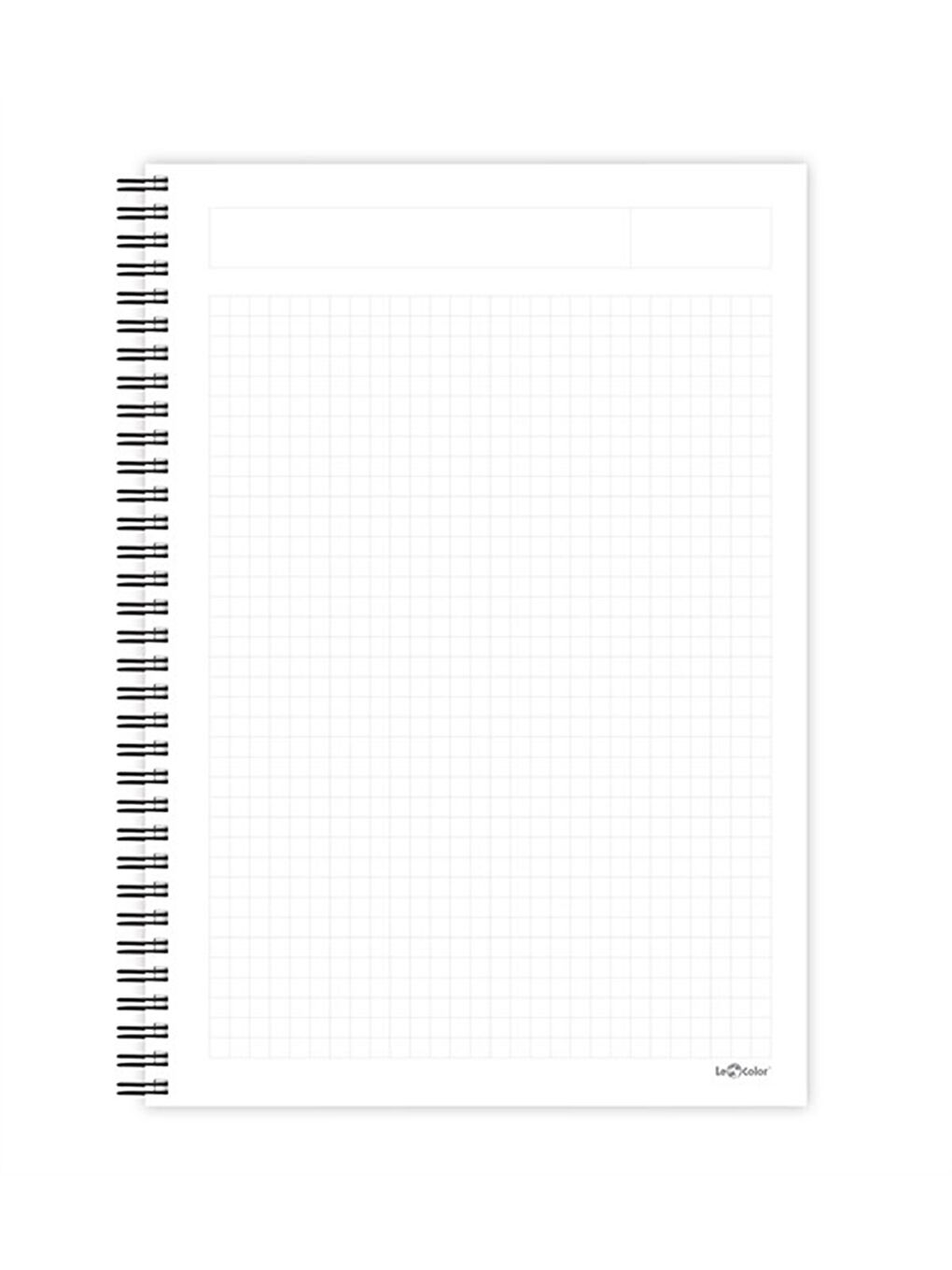 Baskılı Kareli Spiralli Defter-1