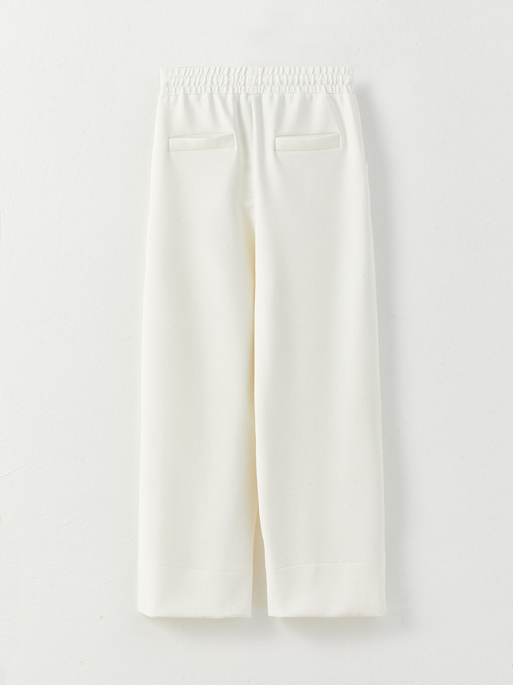 بنطلون سكوبا واسع للنساء بخصر مطاطي مستقيم-6