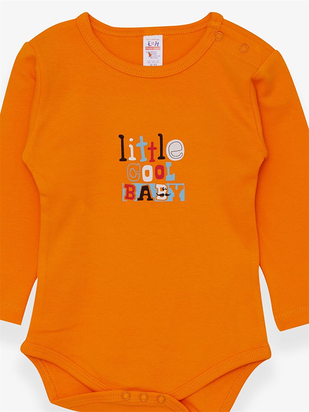 بودي سوت للأولاد الرضع بأكمام طويلة وياقة دائرية ومطبوع بكباسين-2