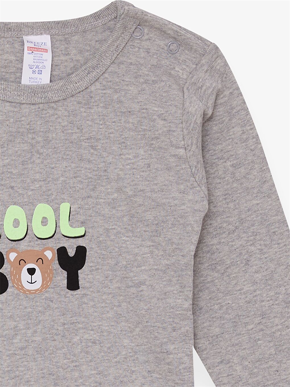 بودي سوت أولاد بيبي مطبوع بكم طويل و كول مدور بلي كليك-2