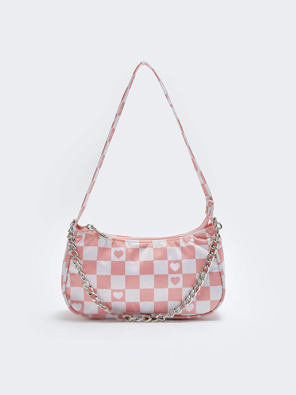 Pembe Baskılı Kız Çocuk Baget Çanta-1