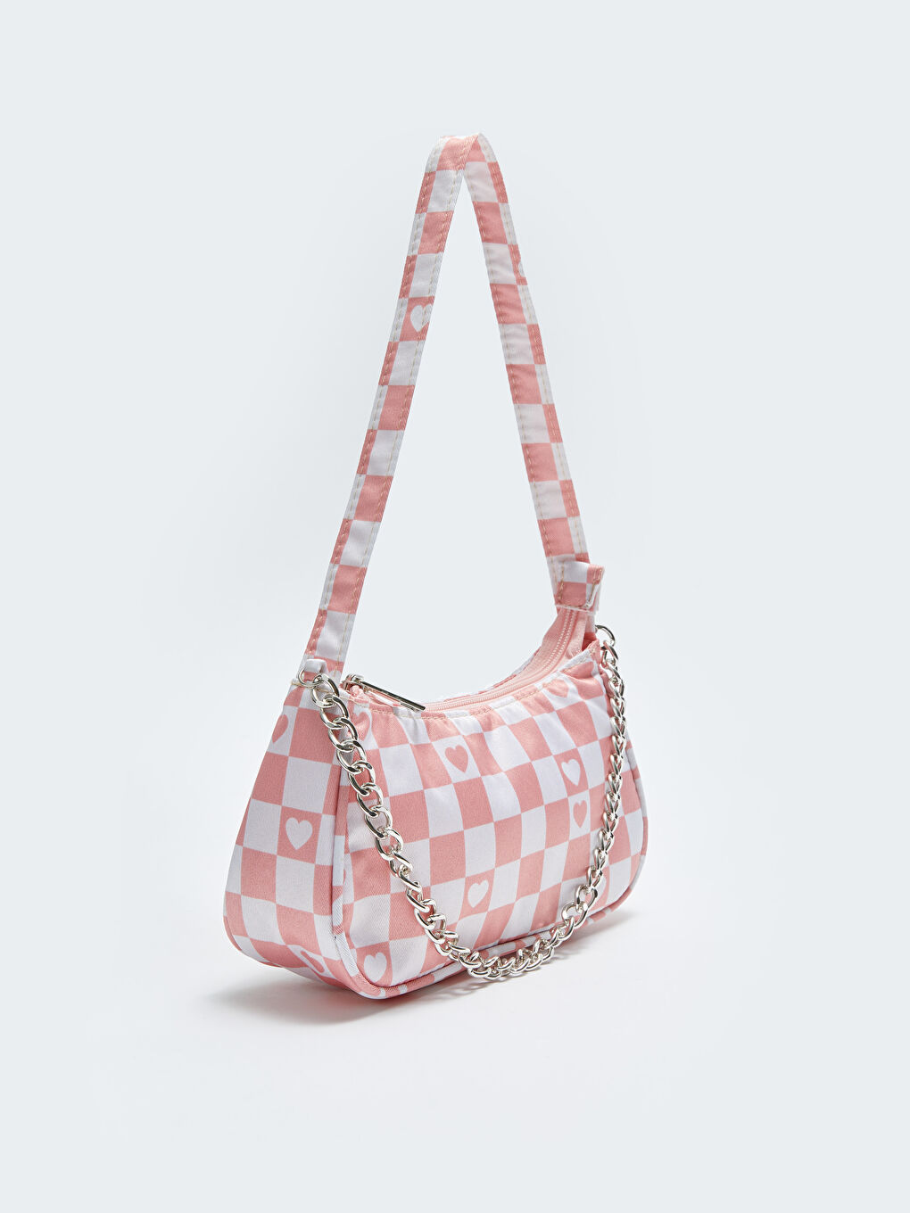 Pembe Baskılı Kız Çocuk Baget Çanta-2