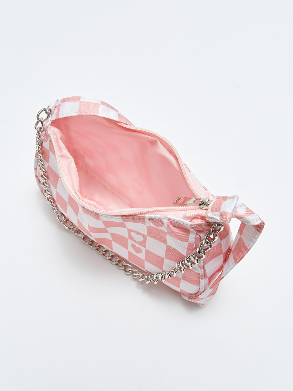 Pembe Baskılı Kız Çocuk Baget Çanta-4