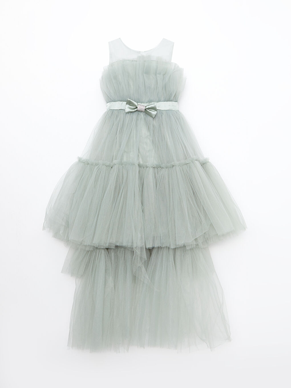 Haki Kız Çocuk Abiye Elbise