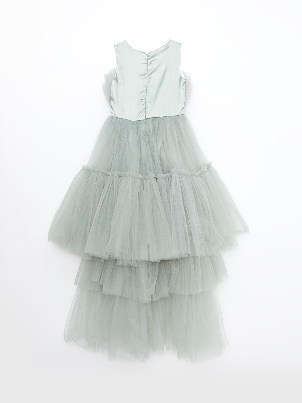 Haki Kız Çocuk Abiye Elbise-1