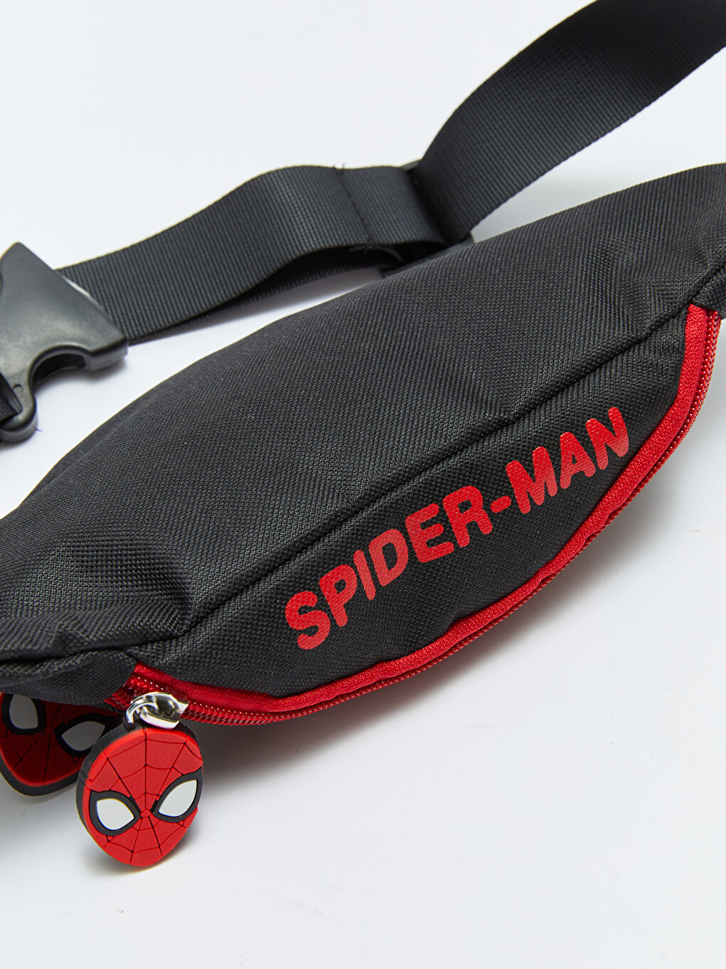 Siyah Spiderman Lisanslı Erkek Çocuk Bel Çantası-1