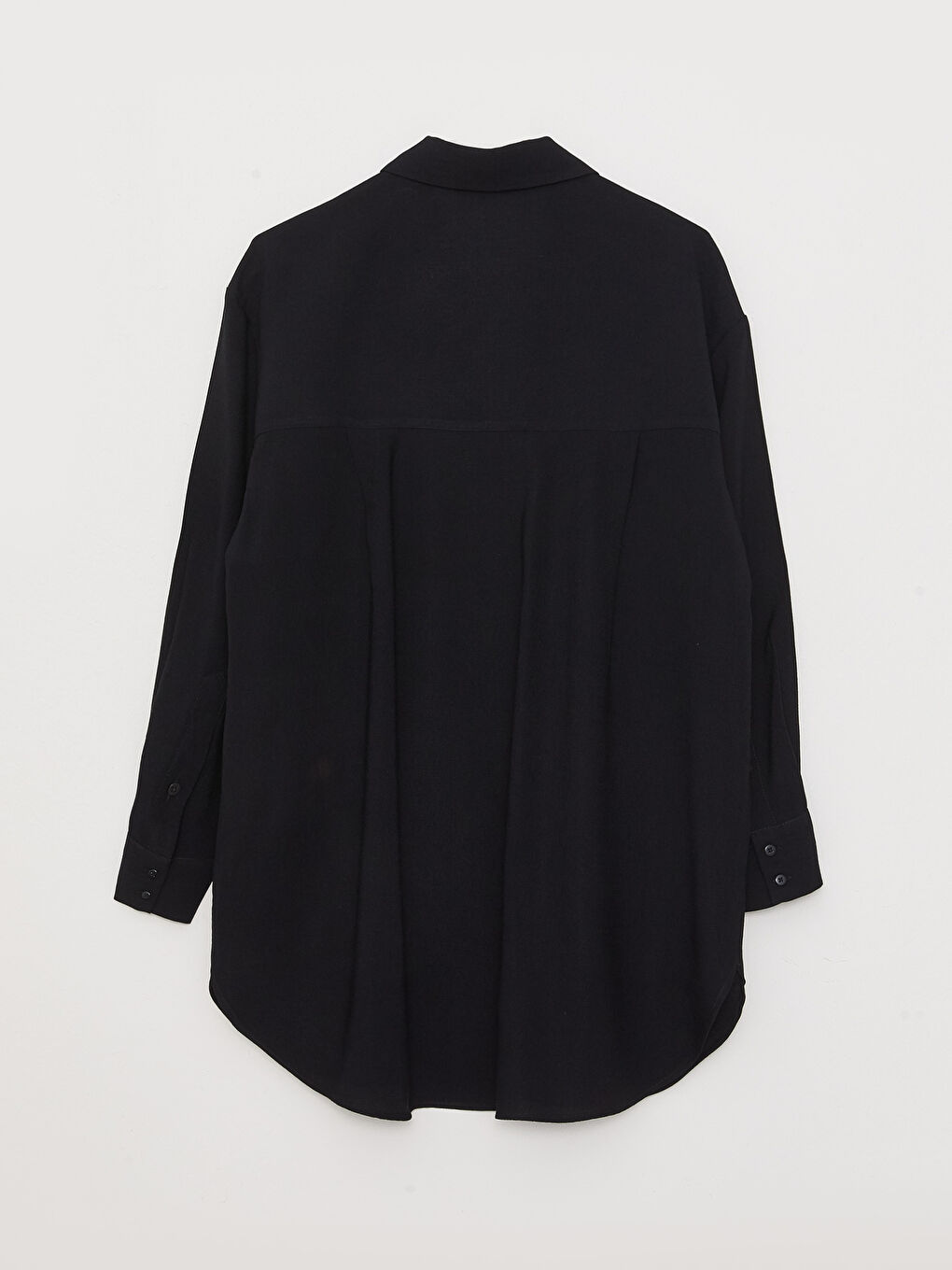 قميص تونيك سادة كم طويل واسع للسيدات-6