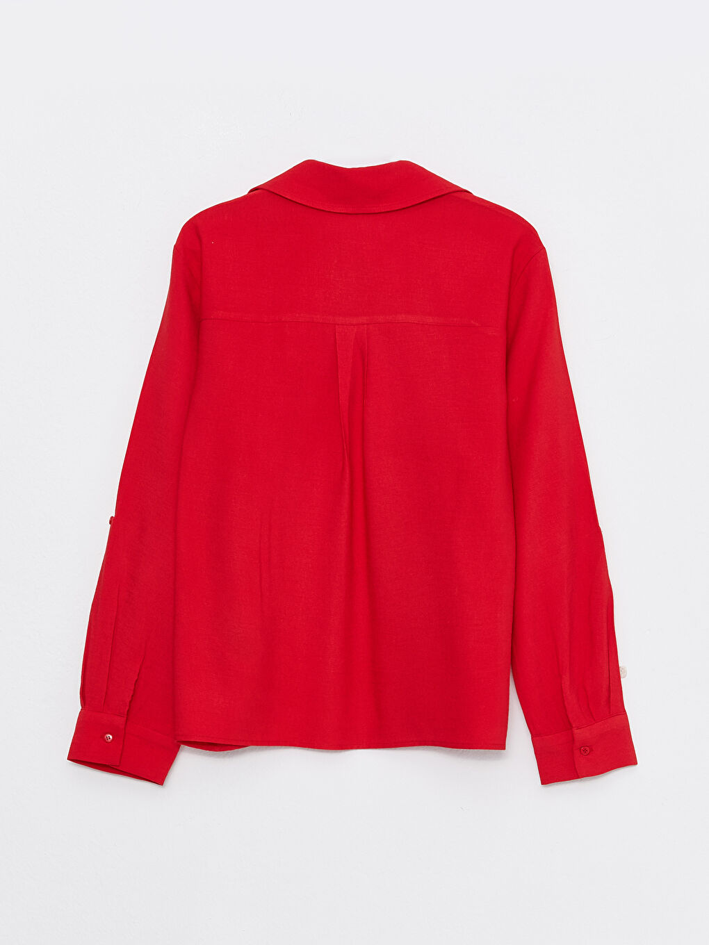 Buttoned Regular Long Sleeve Women's Shirt-5