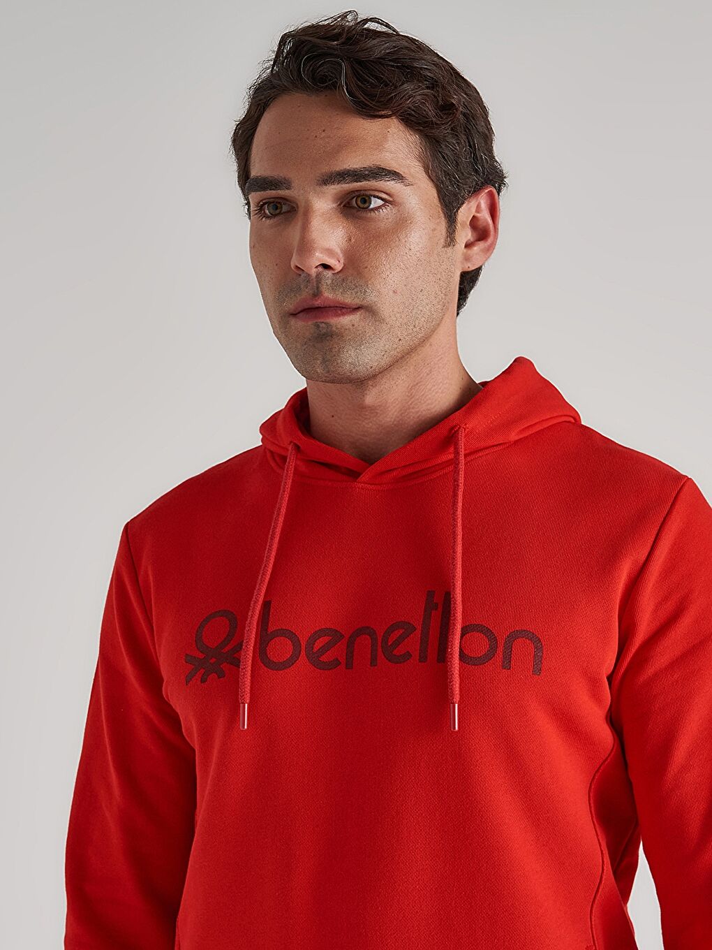 هودي مطبوع كم طويل للرجال-3