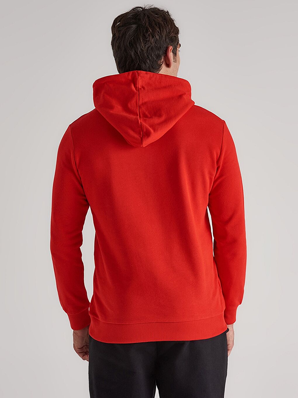 هودي مطبوع كم طويل للرجال-4