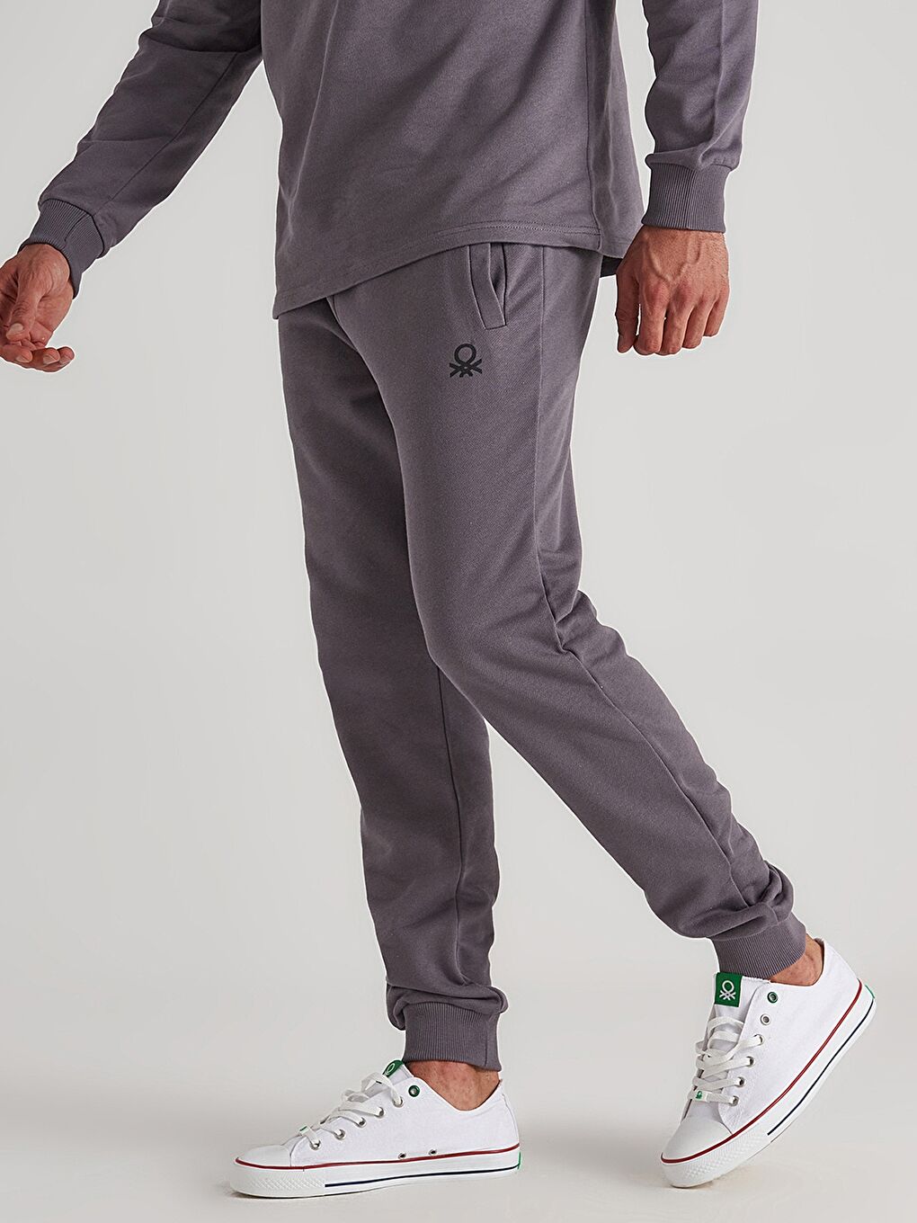 Antrasit Standart Kalıp Erkek Jogger Eşofman Altı-1