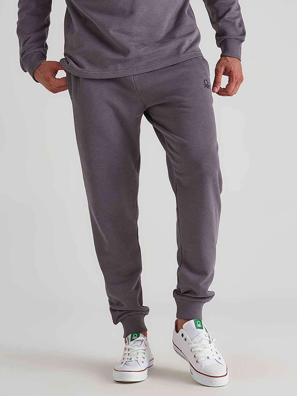 Antrasit Standart Kalıp Erkek Jogger Eşofman Altı-2