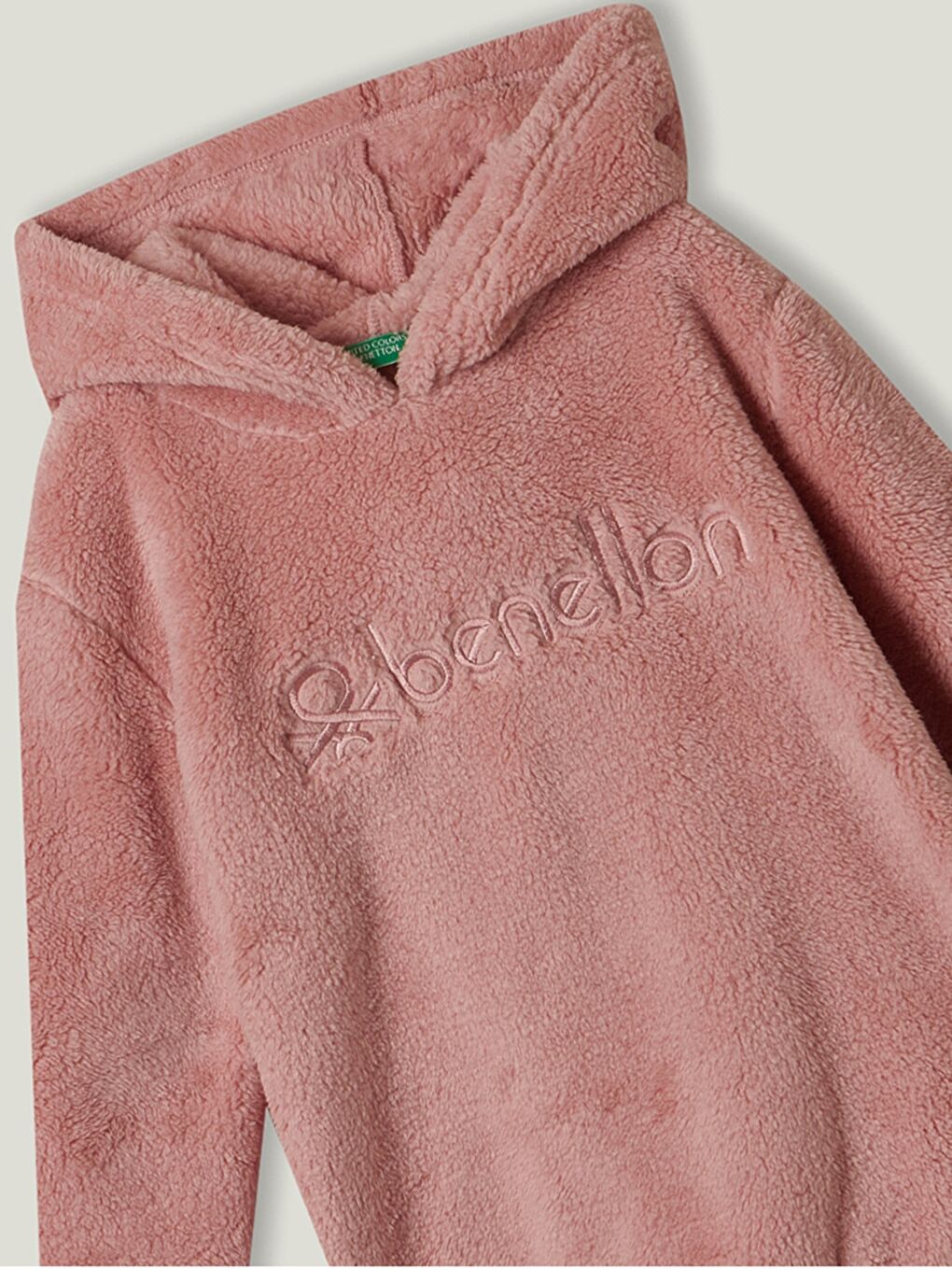 Hooded Embroidered Long Sleeve Plush Girl Sweatshirt-1