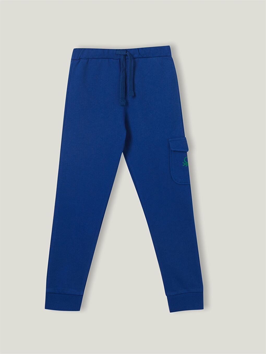 United Colors Of Benetton Mavi Beli Lastikli Baskılı Kız Çocuk Jogger Eşofman Altı
