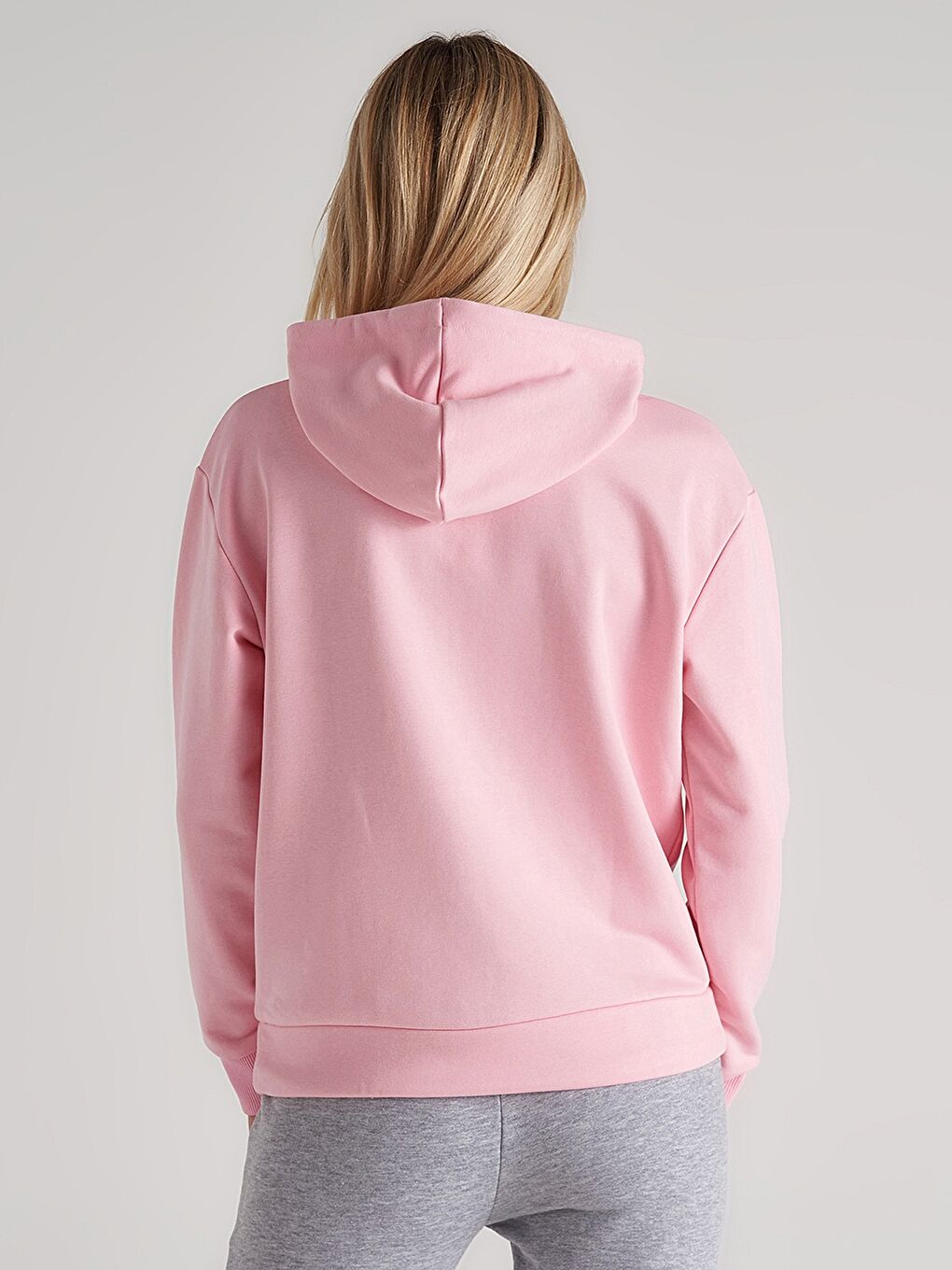 United Colors Of Benetton Pembe Kapüşonlu Baskılı Uzun Kollu Kadın Sweatshirt - 4