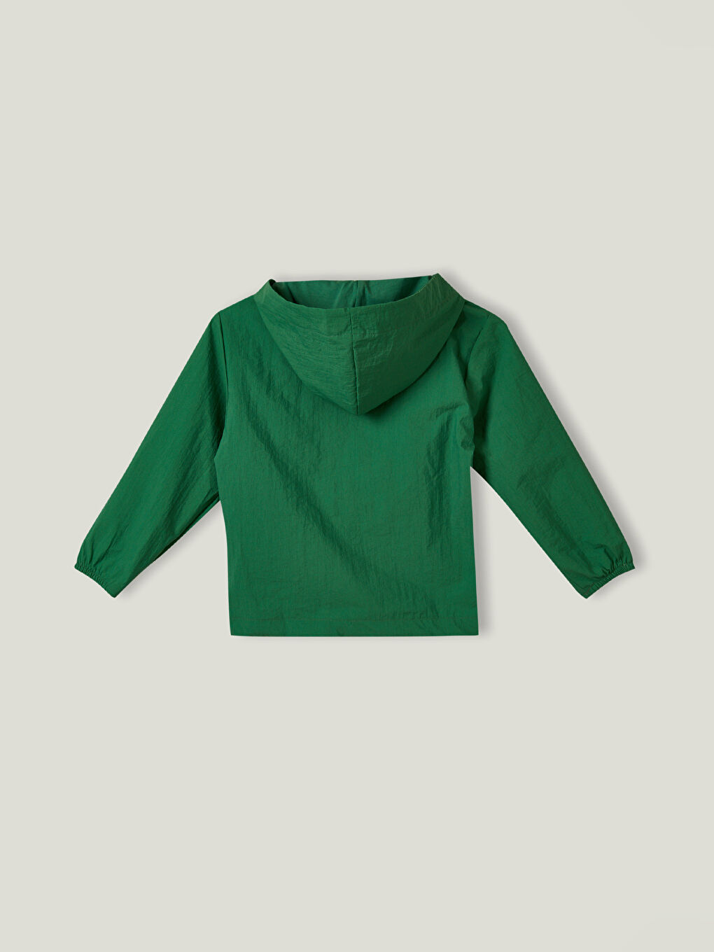 Yeşil Kapüşonlu Uzun Kollu Erkek Çocuk Yağmurluk-2