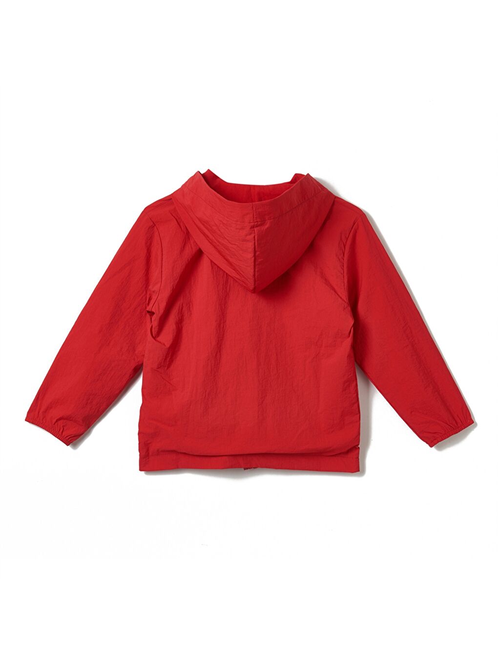 Kırmızı Kapüşonlu Uzun Kollu Erkek Çocuk Yağmurluk-2