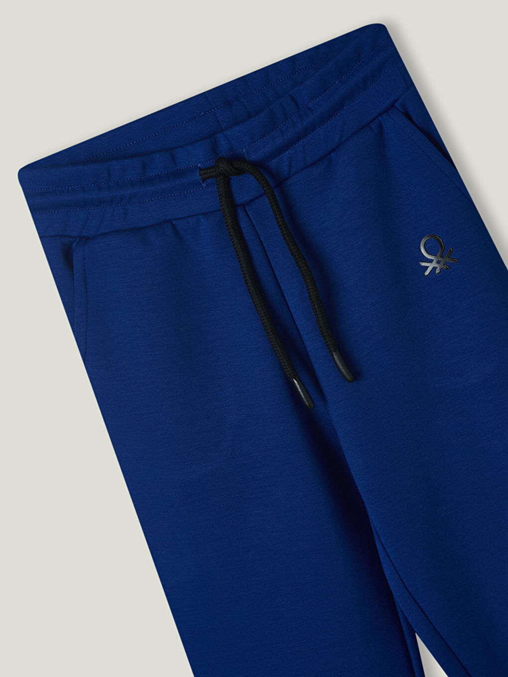 Lacivert Beli Lastikli Baskılı Kız Çocuk Eşofman Altı-1