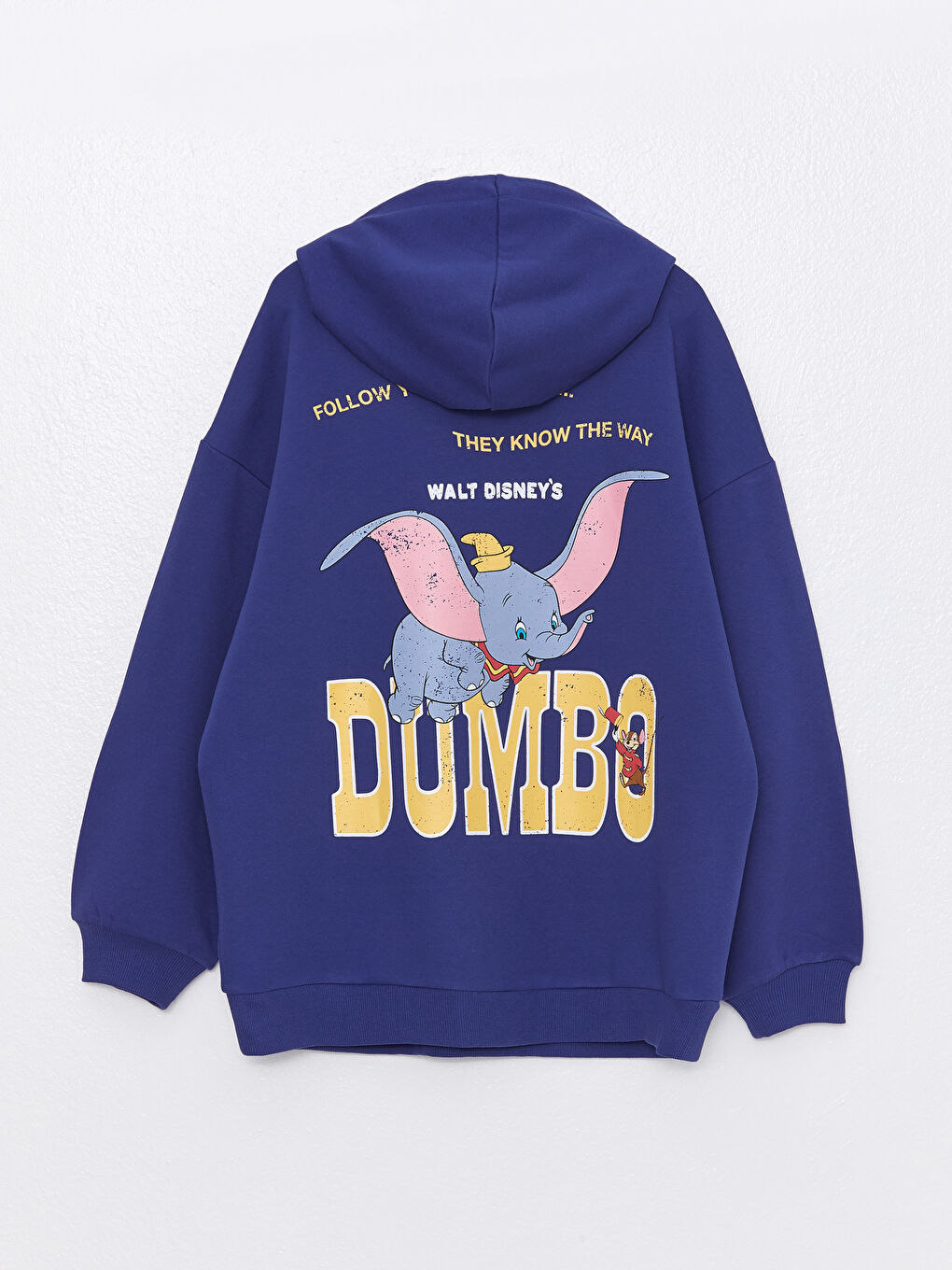 LCW Vision Hooded Dumbo Printed Women's Thick Sweatshirt -W2IL03Z8-HLY