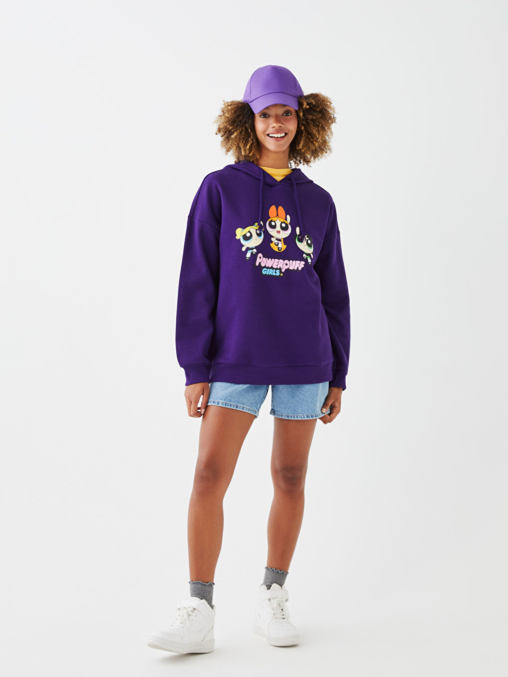 Sweatshirt à Capuche Épais Imprimé Les Super-Filles pour Femmes-2