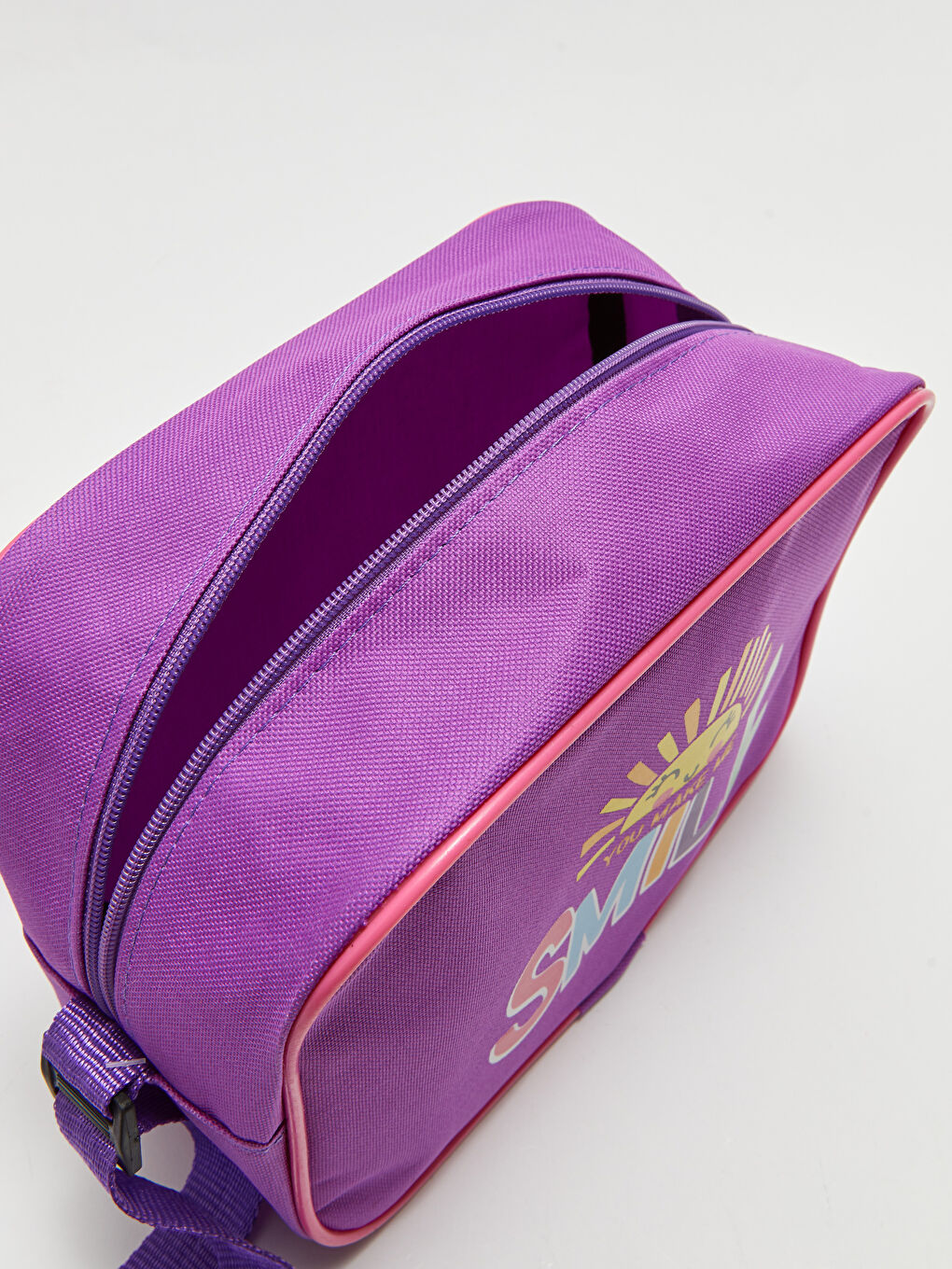 Lila Baskılı Kız Çocuk Beslenme Çantası-2