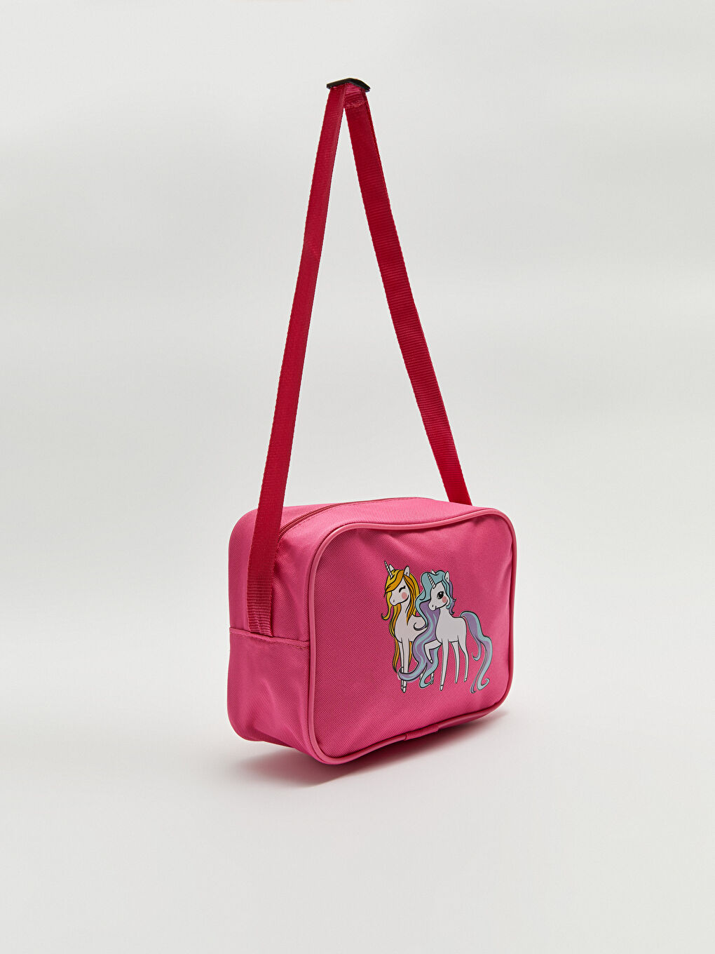 Pembe Baskılı Kız Çocuk Beslenme Çantası-1