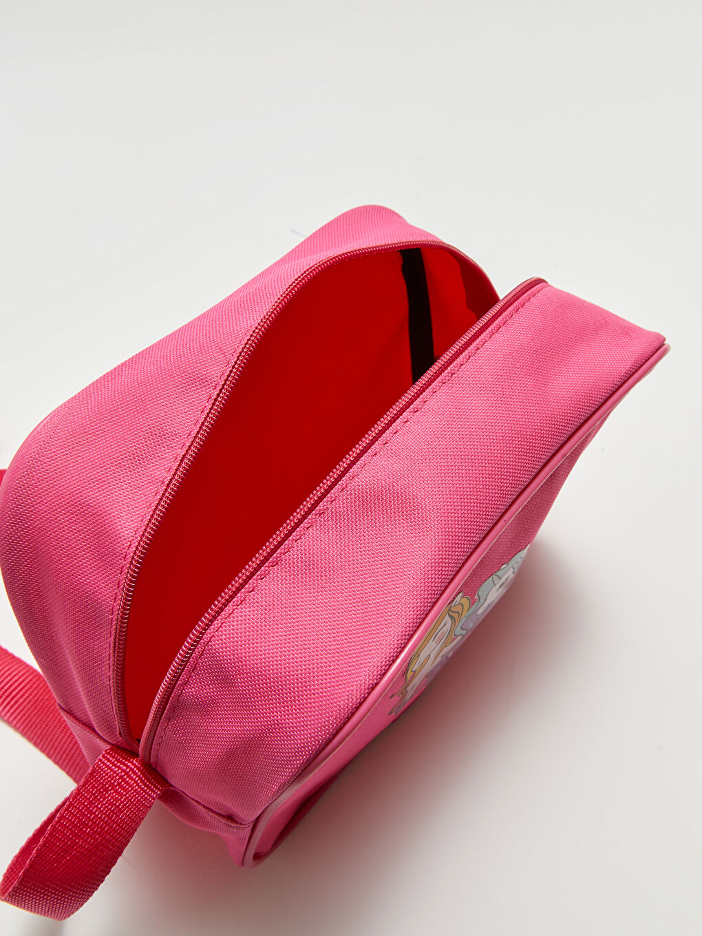 Pembe Baskılı Kız Çocuk Beslenme Çantası-2