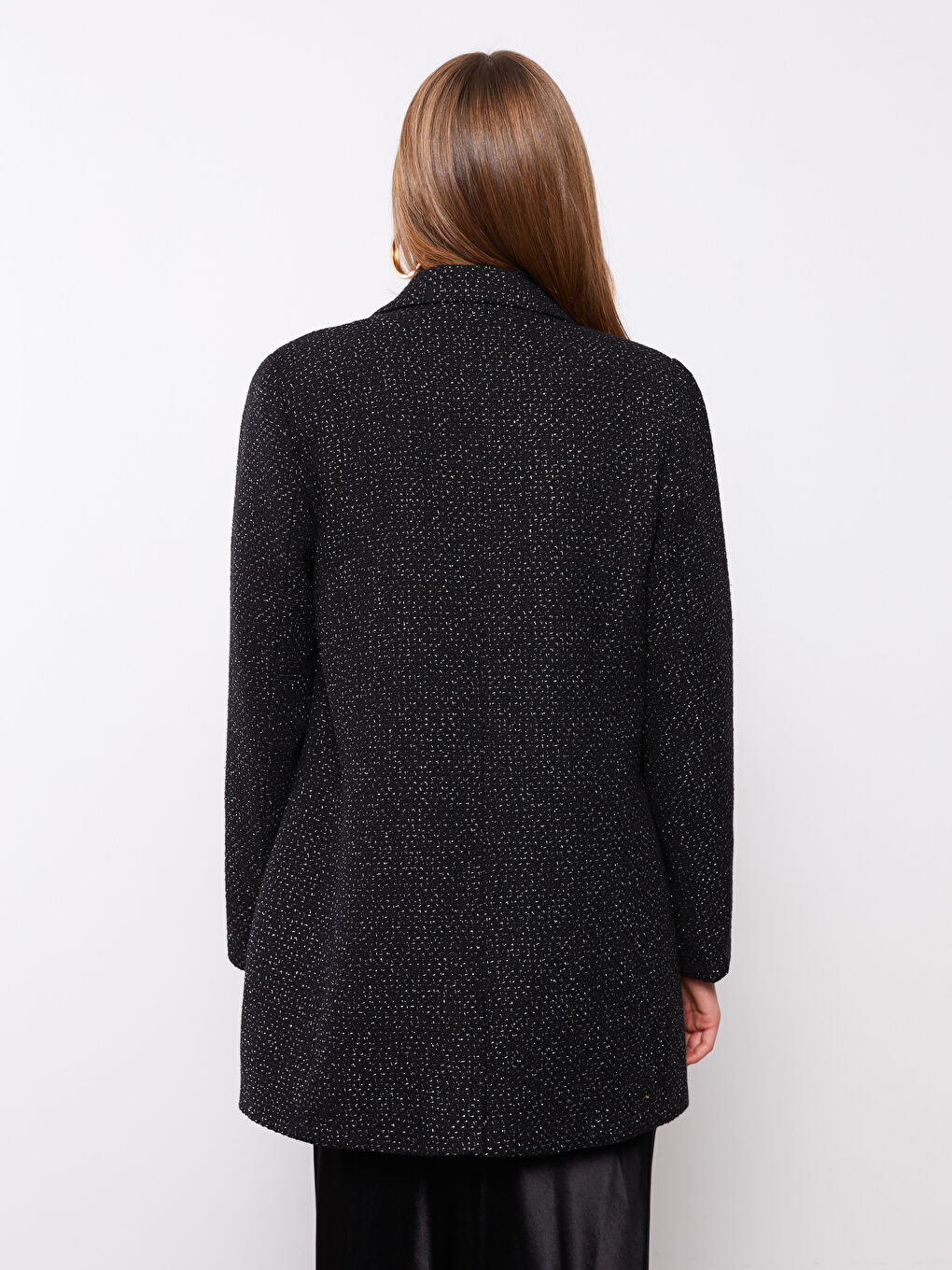 Patterned Long Sleeve Women's Blazer Jacket-7