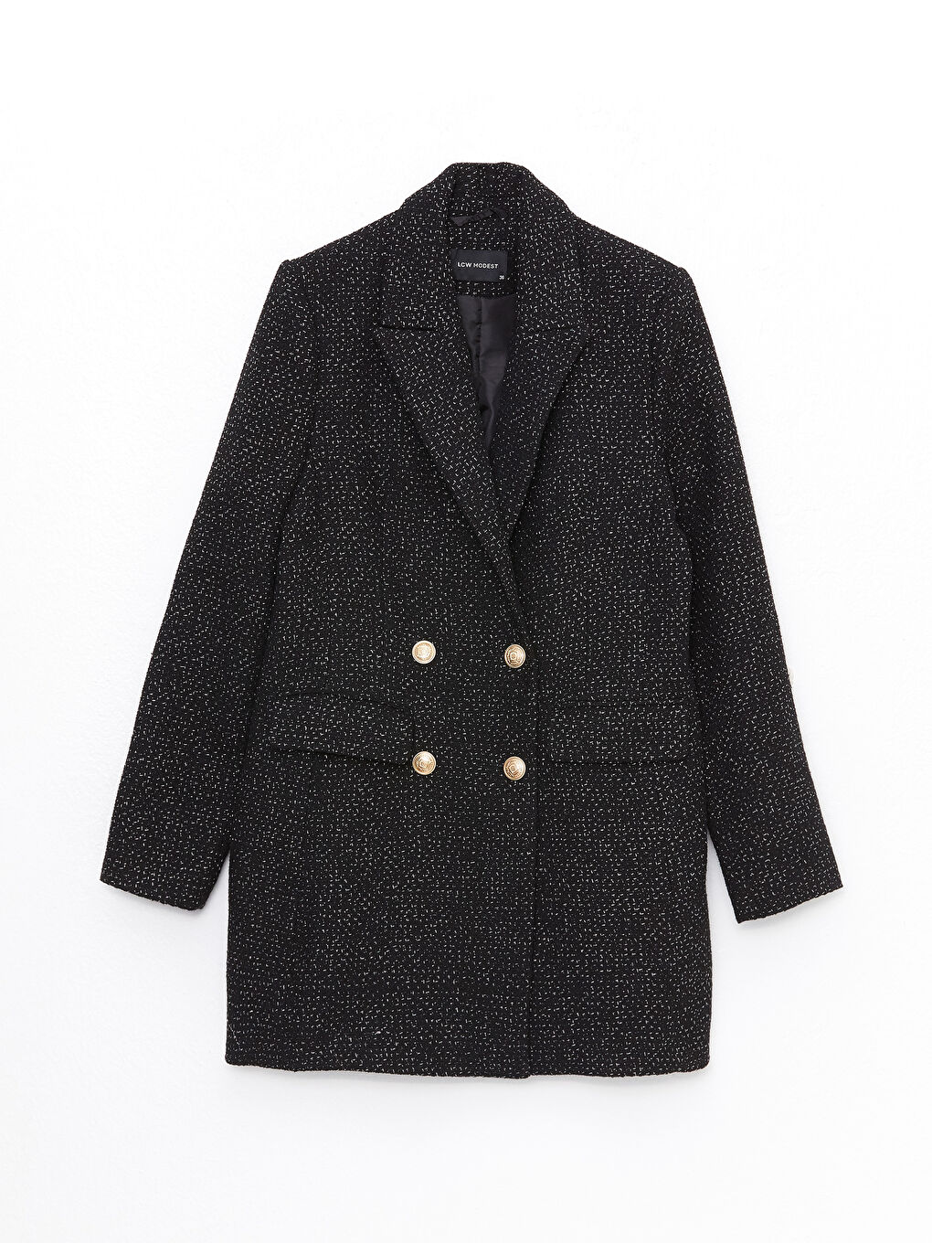 Patterned Long Sleeve Women's Blazer Jacket-8