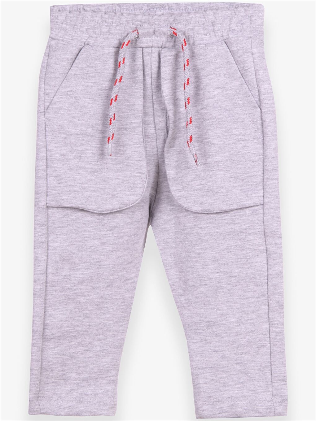 Gri Beli Lastikli Erkek Bebek Eşofman Alt