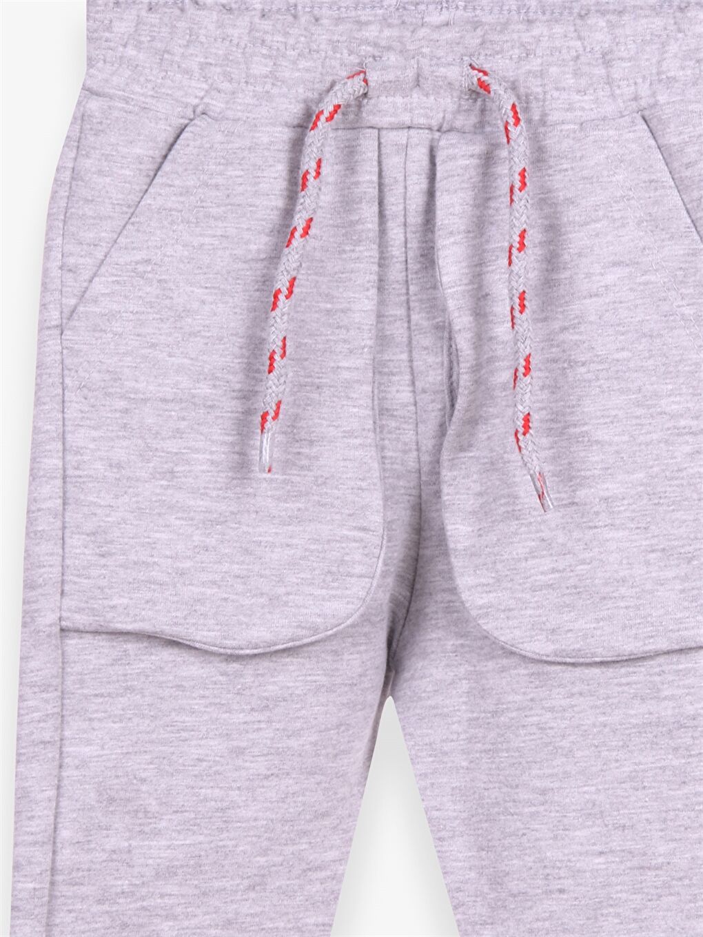 Gri Beli Lastikli Erkek Bebek Eşofman Alt-2