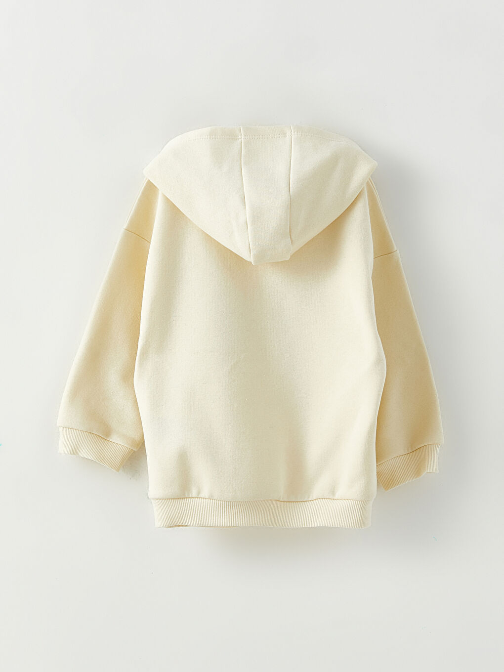 Bej Uzun Kollu Baskılı Erkek Bebek Hoodie 2'li-3