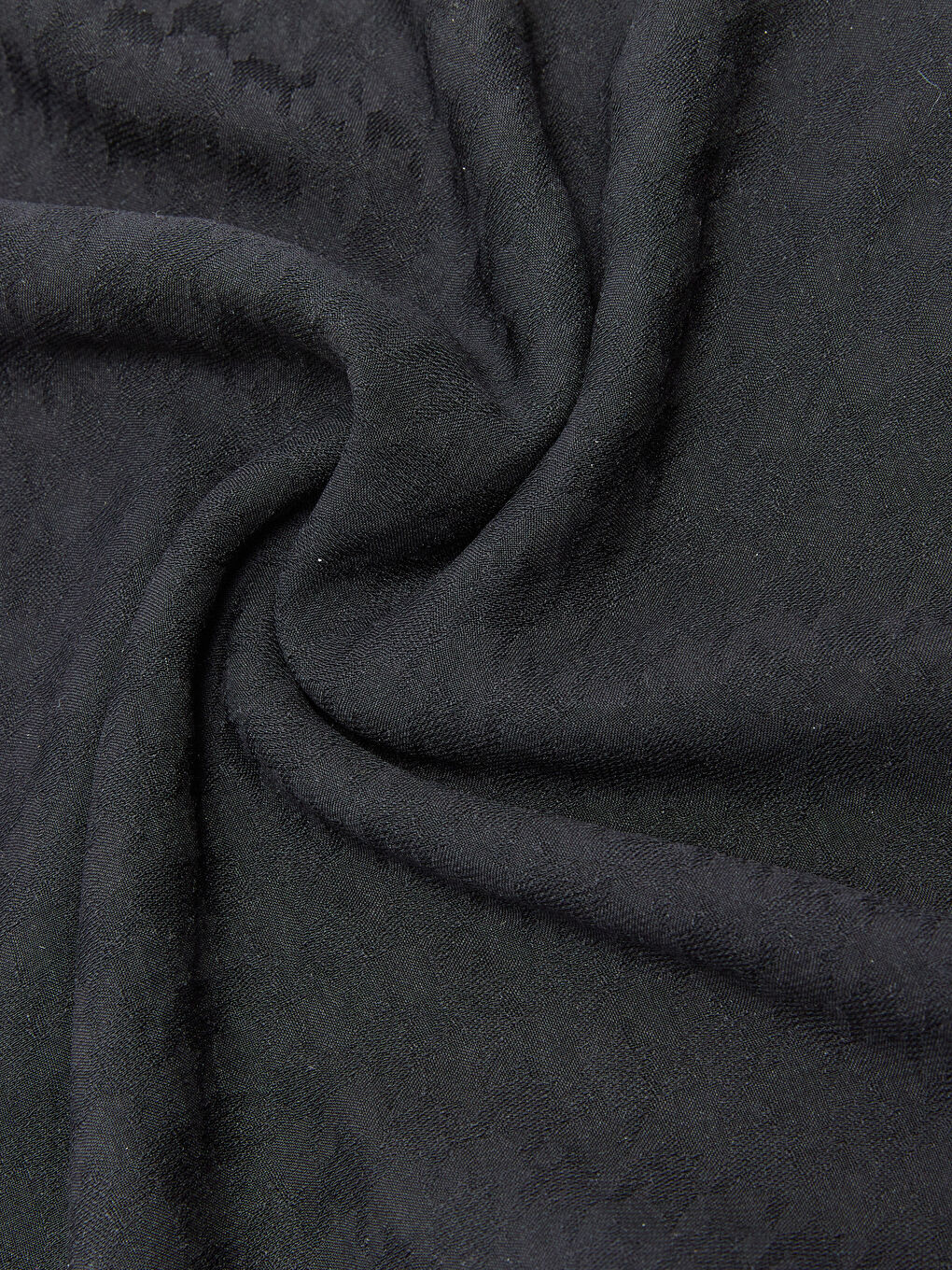 Siyah Düz Dokuma Kadın Şal-5