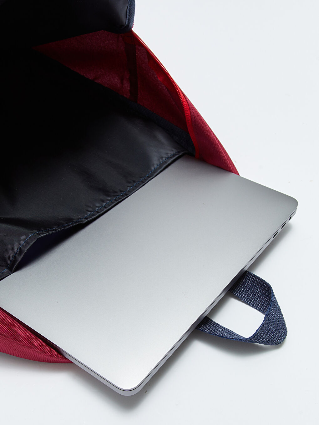 Bordo Kadın Düz Sırt Çantası-6