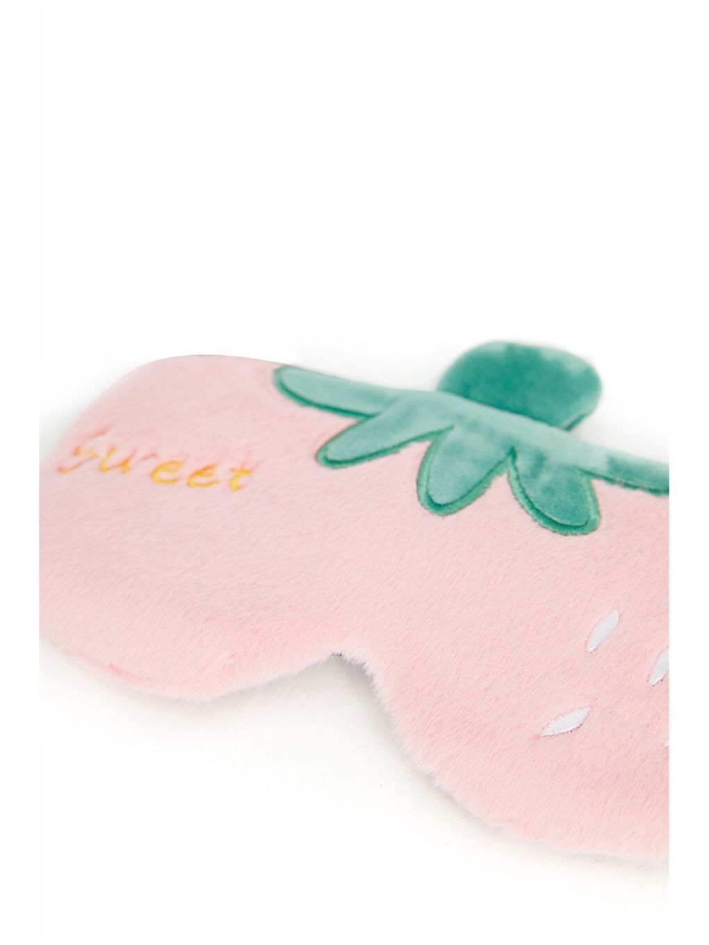 Pembe Nakışlı Jelli Uyku Bandı-1