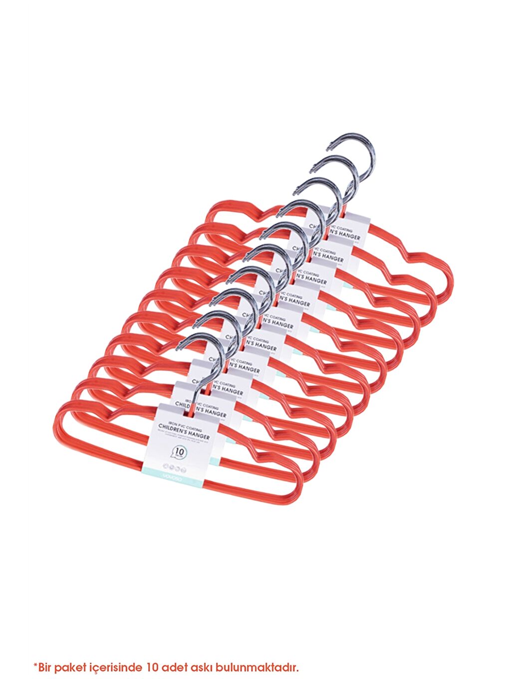 Turuncu Düz Askılık 10'lu-3