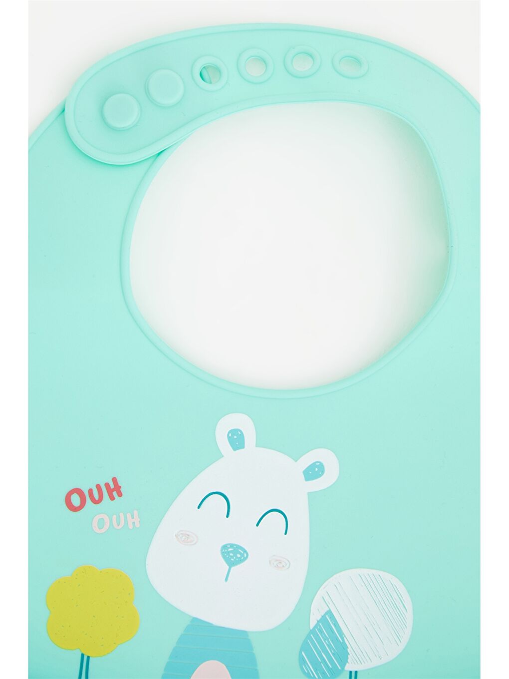 Desenli Erkek Bebek Silikon Mama Önlüğü-2