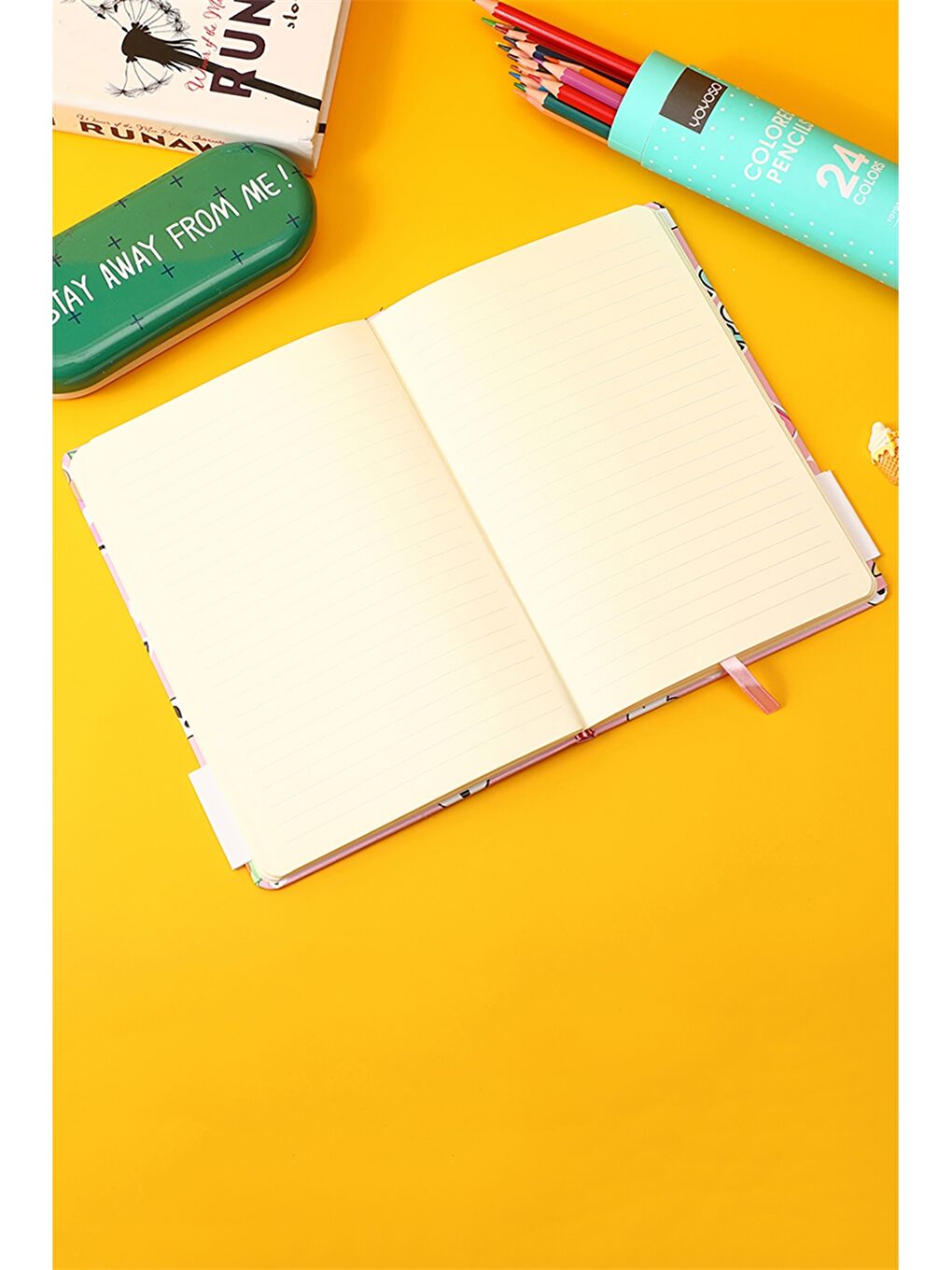 Yoyoso Karton Kapaklı Çizgili Defter-1